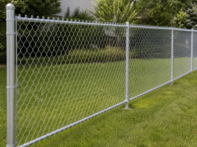 Chain link fence example