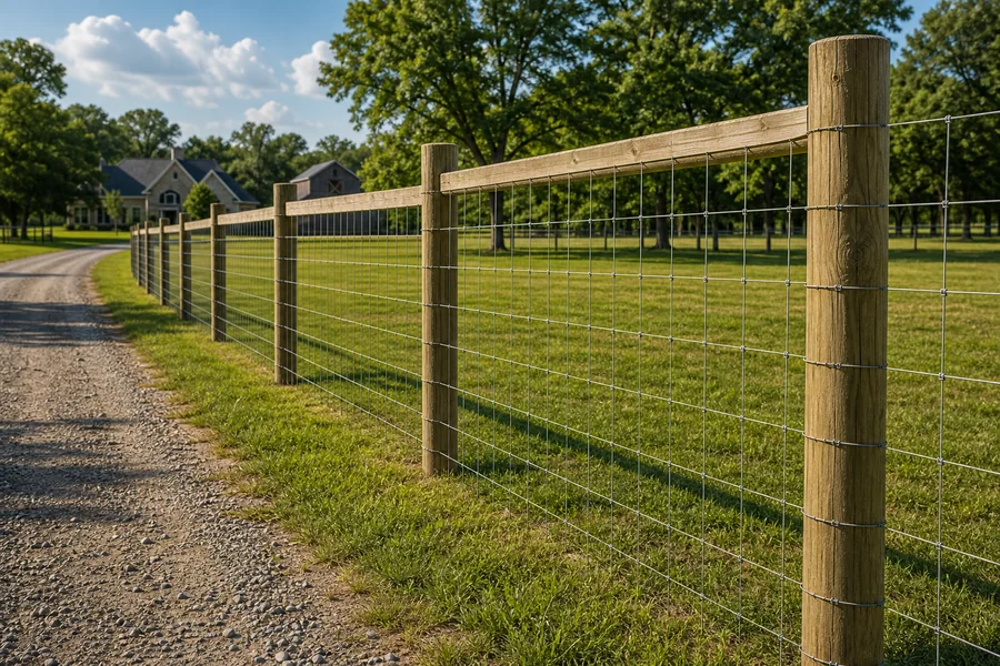 Farm/ranch wire fence example