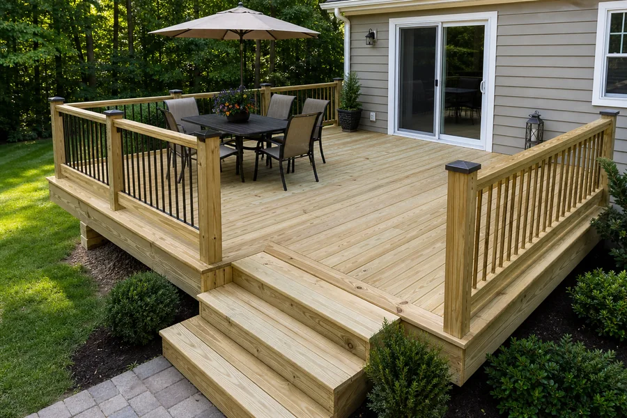 Pressure-Treated Wood deck example